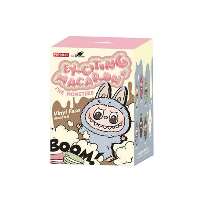 Centurion Supports Pop Mart The MonstersExciting Macaron Series Single Blind Box Labubu Designer Vinyl Face Blind Box Collectible Art Toys from B&Q