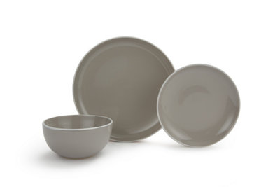 Waterside Grey 12 Piece Dinner Set - Image 4