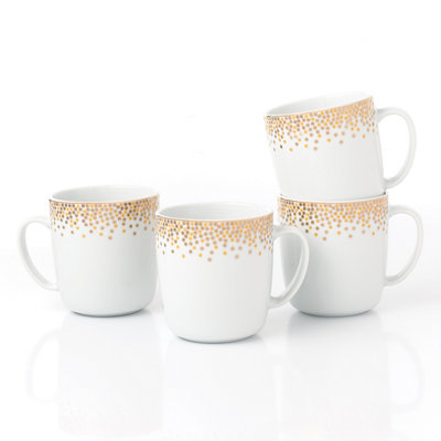  - Sparkling Ceramic Mug Set (4-Pack)