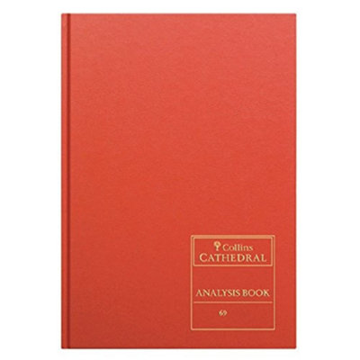 William Collins Collins Cathedral 5 Cash Columns 96 Pages Analysis Book 811105/7 from B&Q