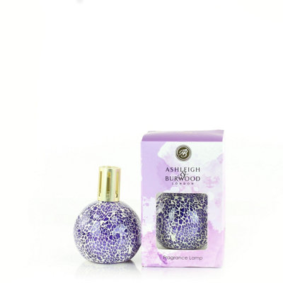  - Ashleigh & Burwood Life In Bloom Premium Mosaic Fragrance LampPurple