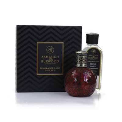  - Ashleigh & Burwood Fragrance Lamp Gift SetRose Bud & Fresh Linen