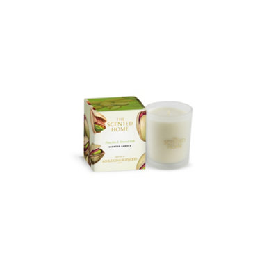 Ashleigh & Burwood Scented Home Glass CandlePistachio & Almond Milk from B&Q