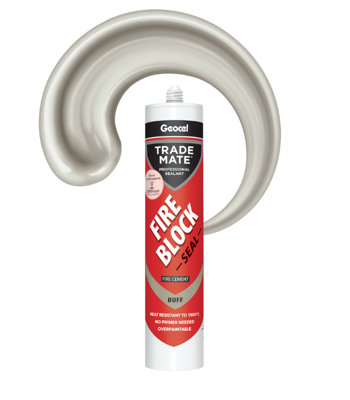 Geocel Trade Mate Fire Block 310Ml CartridgeBuff from B&Q
