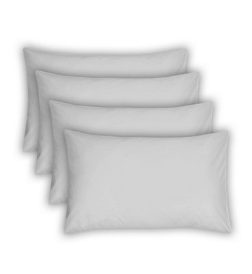Smart Living Polycotton Housewife Pillowcases 4 Pack 48X74Cm BeddingWhite from B&Q