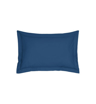Smart Living Polycotton Oxford Pillowcases Pair 48X74Cm Flanged BeddingBlue from B&Q