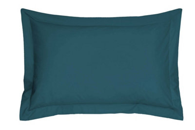 Smart Living Polycotton Oxford Pillowcases Pair 48X74Cm Flanged BeddingTeal from B&Q