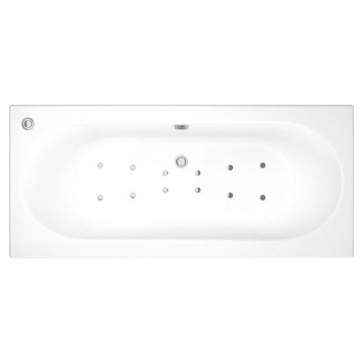 Trojan Baths Silver Effect 12 Jet Air Spa from B&Q