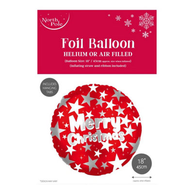 Eurowrap 18" Merry Christmas Foil Balloon from B&Q