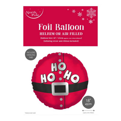 Eurowrap 18" Santa Hoho Christmas Foil Balloon from B&Q