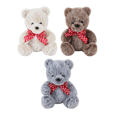 Eurowrap Single Valentine's Bear Plush Toy 8" from B&Q