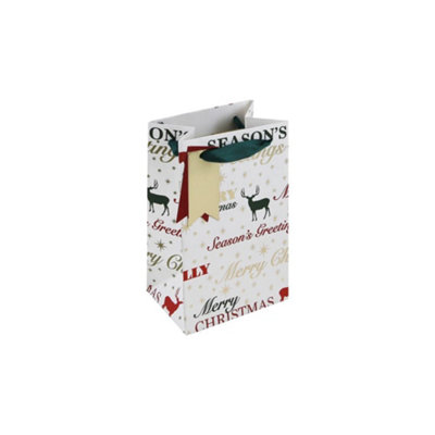 Christmas Greetings Stag Perfume Gift Bag from B&Q