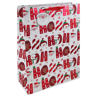 Ho Ho Ho Extra Large Christmas Gift Bag from B&Q