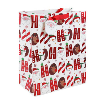 Ho Ho Ho Large Christmas Gift Bag from B&Q