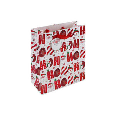 Ho Ho Ho Medium Christmas Gift Bag from B&Q