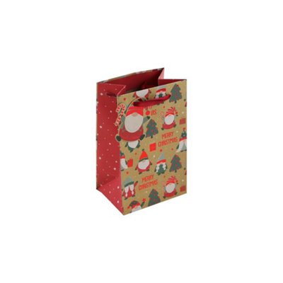 Christmas Gonks Perfume Kraft Gift Bag from B&Q