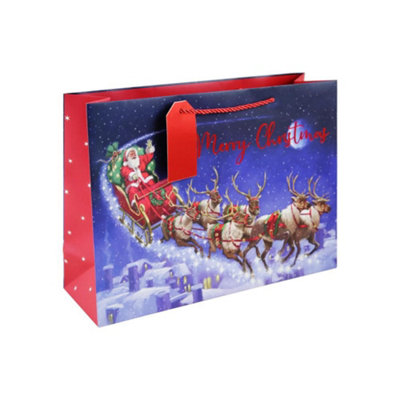 Santas Sleigh Shopper Christmas Gift Bag from B&Q
