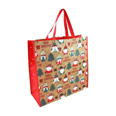 Gonk Jumbo Square Pp Woven Christmas Gift Bag from B&Q