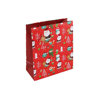 Tcf Christmas Characters Medium Gift Bag from B&Q