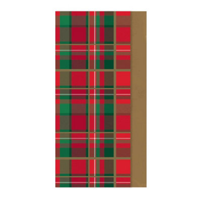 Eurowrap Pack Of 8 Christmas Tartan Tissue Gift Papers from B&Q