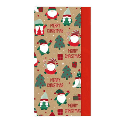 Eurowrap Pack Of 8 Merry Christmas Gonk Tissue Gift Papers from B&Q