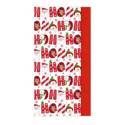 Eurowrap Pack Of 8 Ho Ho Ho Christmas Characters Tissue Gift Papers from B&Q