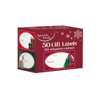 Eurowrap Pack Of 50 Traditional Christmas Stickers from B&Q