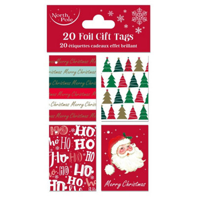 Eurowrap Pack Of 20 Contemp Christmas Gift Tags from B&Q
