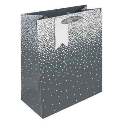 Charcoal Ombre Christmas Large Gift Bag from B&Q