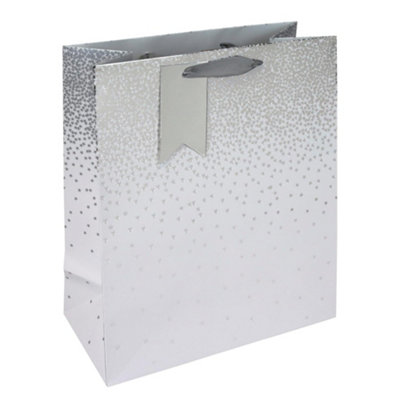 White Ombre Christmas Perfume Gift Bag from B&Q