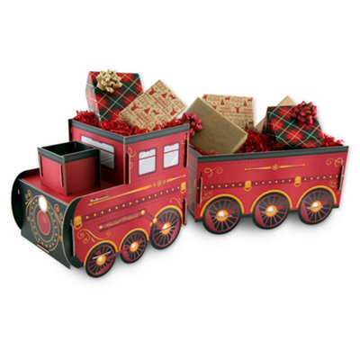 Eurowrap Christmas Present Gift TrainGift Treat Decoration from B&Q