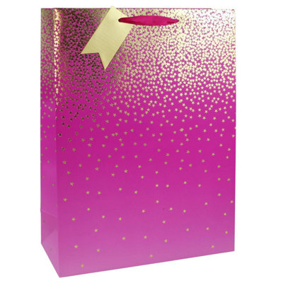Pink Ombre Extra Large Wide Guss Gift Bag from B&Q