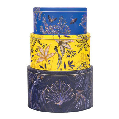 Elite Cake Tin Set: Set Of 3 Sara Miller London Anniversary Cake TinsRound from B&Q