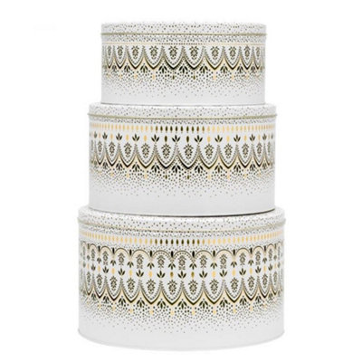 Elite Cake Tin Set: Set Of 3 Sara Miller Cake TinsArtisanne NoirRound from B&Q