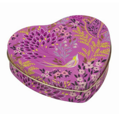 Elite Tin: 11.9Cm X 11.1Cm X 3Cm Sara Miller Haveli Small Heart Shaped Tin from B&Q