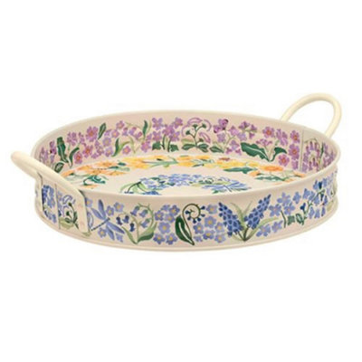 Elite Handled Tray: 40Cm Emma Bridgewater Wild Flowers Handled TrayMetal from B&Q
