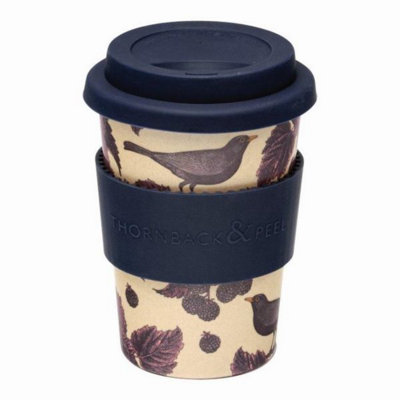 Elite Travel Mug: 1 X 400Ml Thornback & Peel Blackbird & Bramble Husk Cup from B&Q