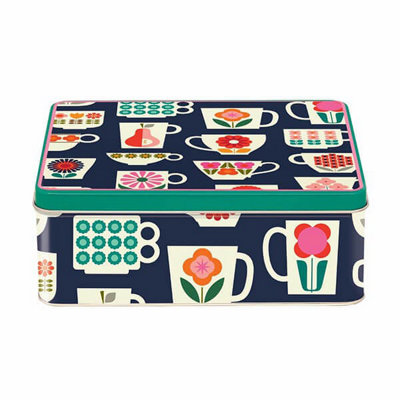 Kate Rhees Teacup Deep Rectangular Tin from B&Q