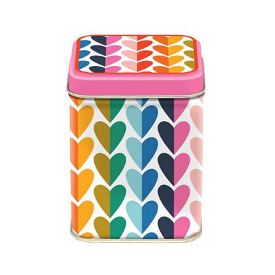 Kate Rhees Hearts 100Gm Square Tin from B&Q