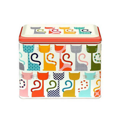 Kate Rhees Cats Large Rectangular Tin from B&Q