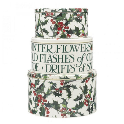 B&Q Emma Bridgewater - Holly Bush Cake Tins B&Q