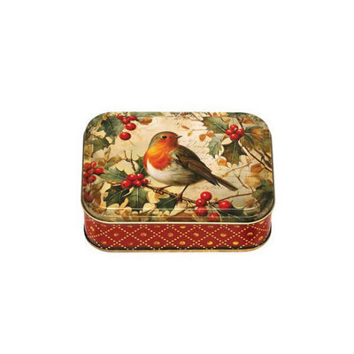 Elite Tins Robin Small Rectangular Tin from B&Q