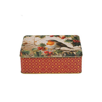 Elite Tins Robin Deep Rectangular Tin from B&Q