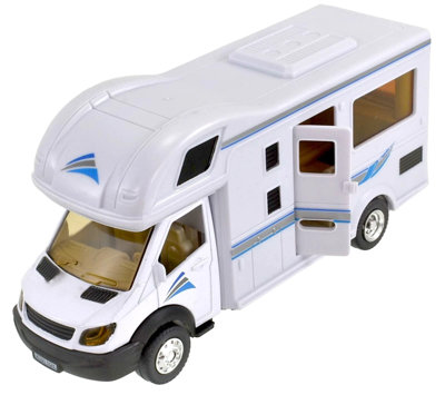 Kids Children White Motorhome Camper Van Diecast Toy Car Vehicle Boys Toys Gift from B&Q