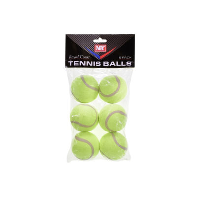 MY M.y Royal Court Pack Of 6 Tennis Balls from B&Q