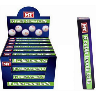 MY M.y Table Tennis BallsPack Of 6 Balls from B&Q