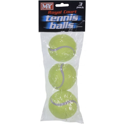 MY M.y Royal Court Pack Of 3 Tennis Balls from B&Q