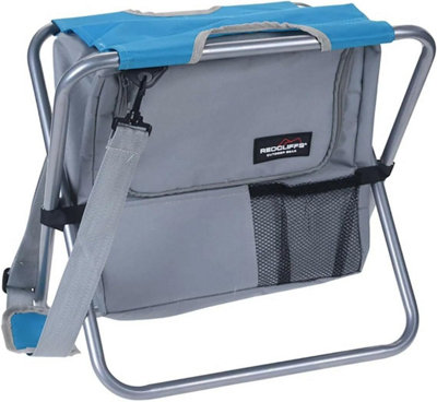 B&Q -  Portable Foldable Camping Stool With Cooler Bag