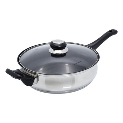 Buckingham Premium Induction Stainless Steel Sauté Pan 24Cm  Non-StickBakelite Handles