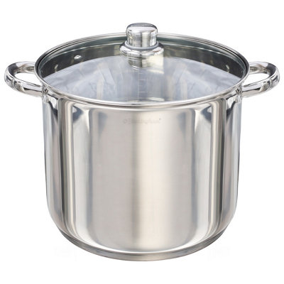Buckingham Stock Pot Premium Induction Stainless Steel 26 Cm, 11 By 26Cm